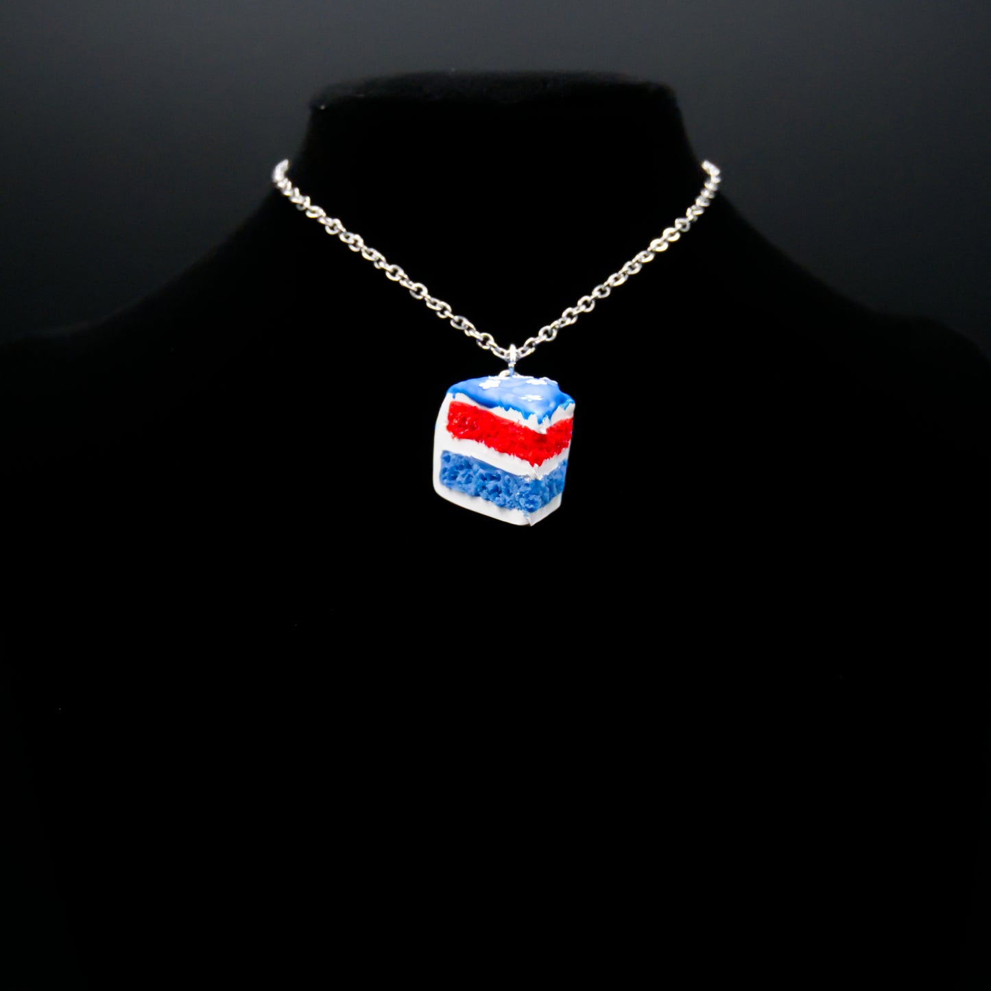 American Cake Necklace or Keychain
