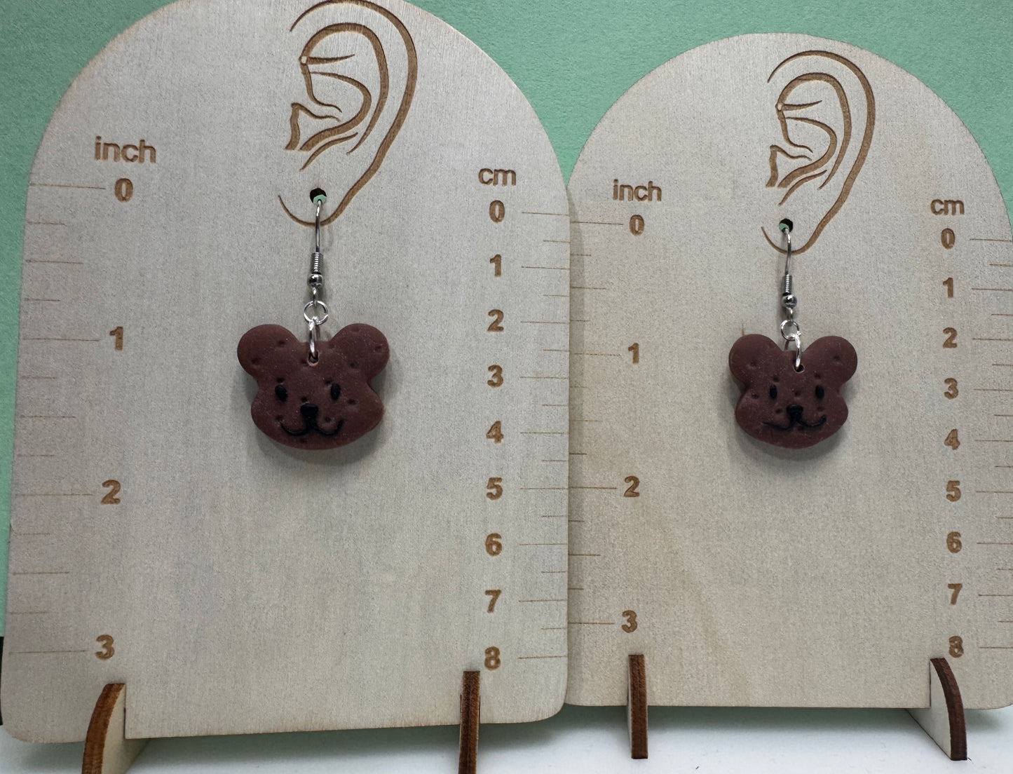 Quilted Teddy Earrings