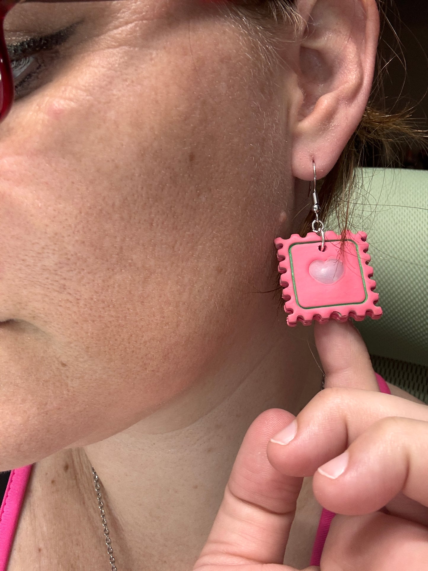 80's Postage Stamps Earrings