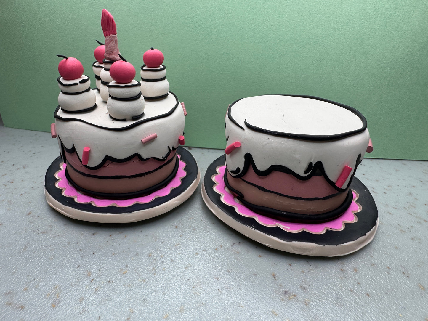 Comic Book Cake Desk Ally