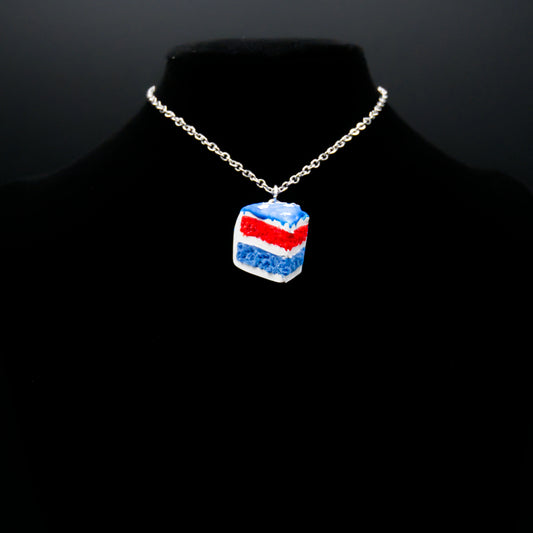 American Cake Necklace or Keychain
