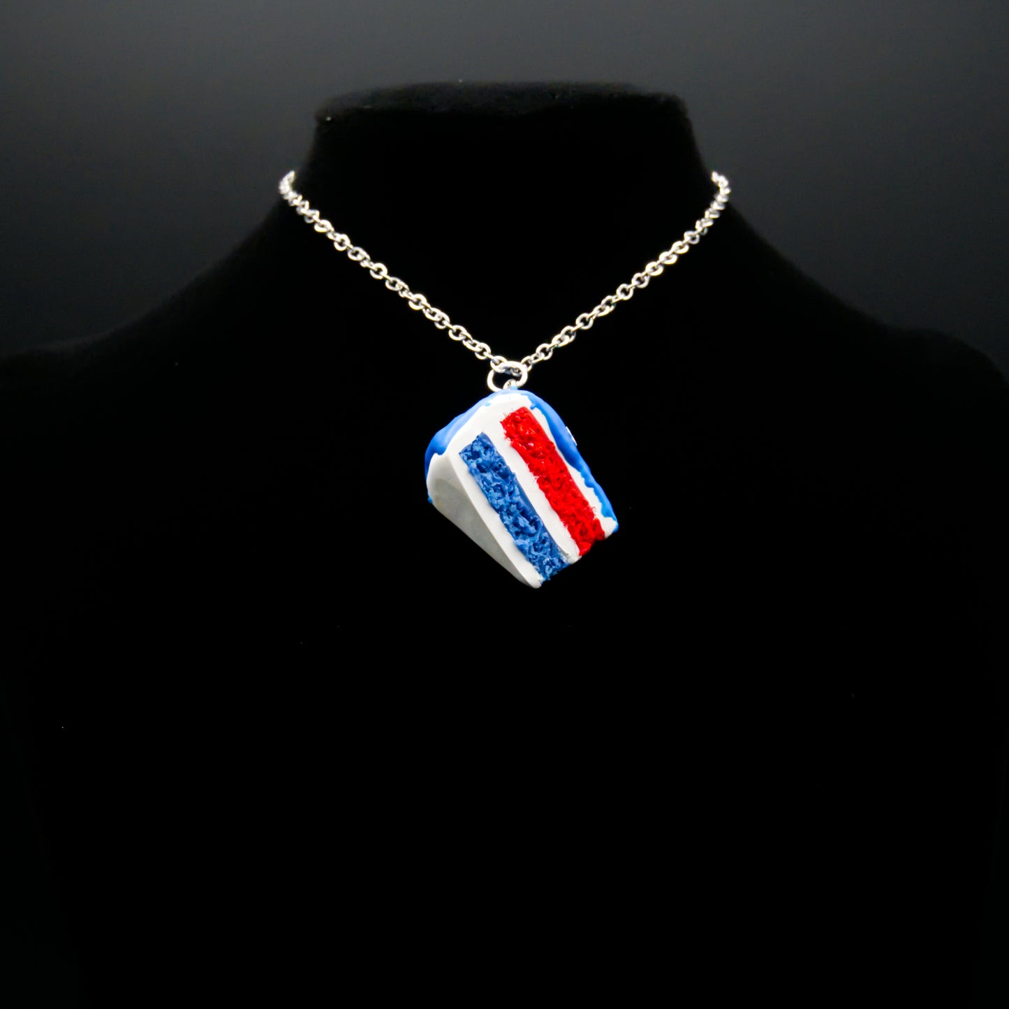 American Cake Necklace or Keychain