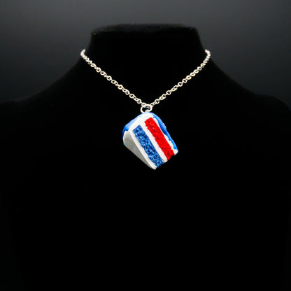 American Cake Necklace or Keychain