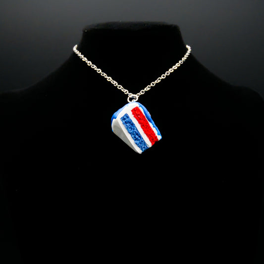 American Cake Necklace or Keychain