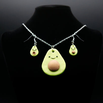 Happy Avocado Jewelry Set