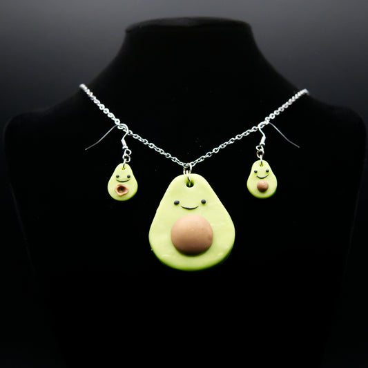 Happy Avocado Jewelry Set
