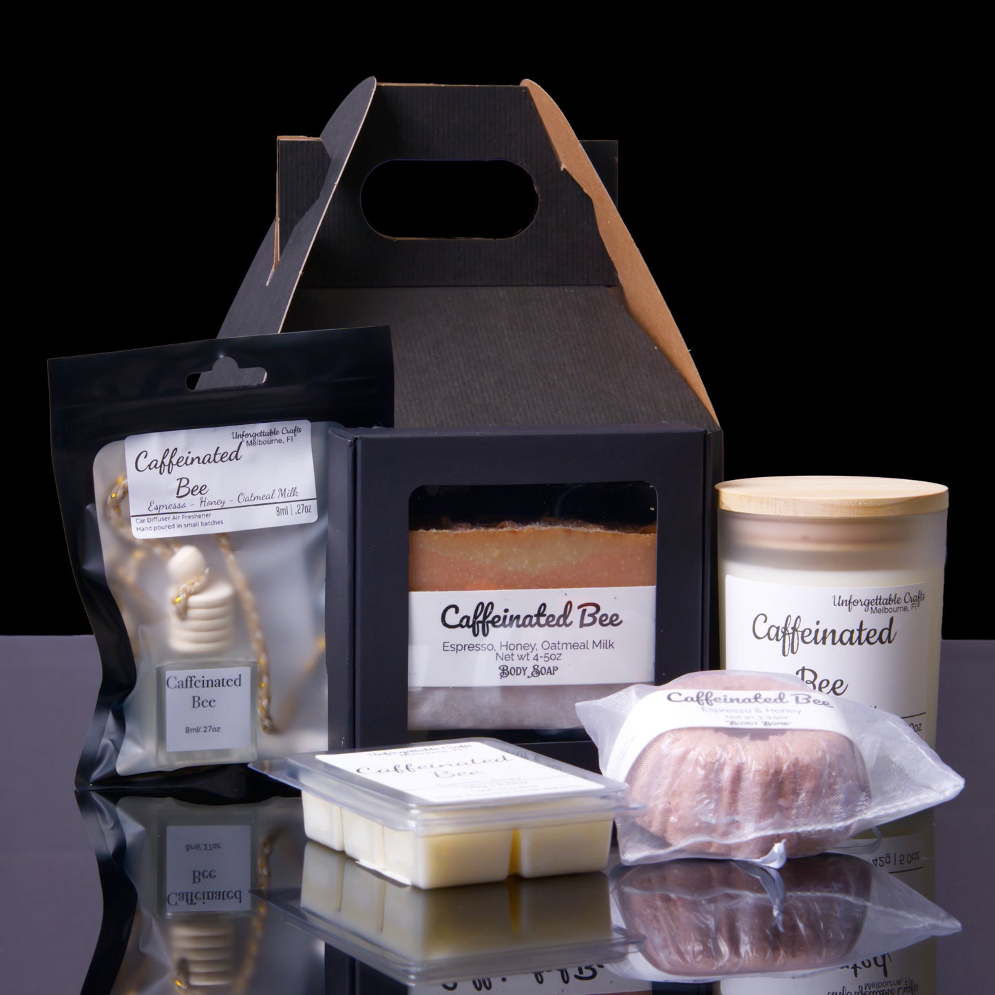 Caffeinated Bee Gift Sets- 4 or 5 Pcs