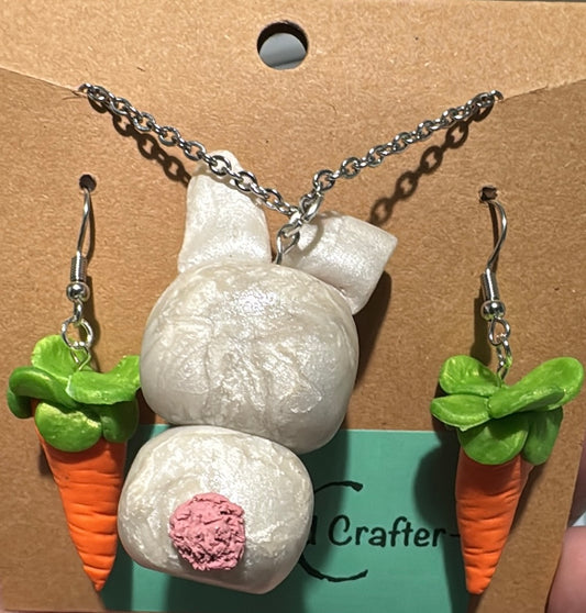 Bunny & Carrots Jewelry Set