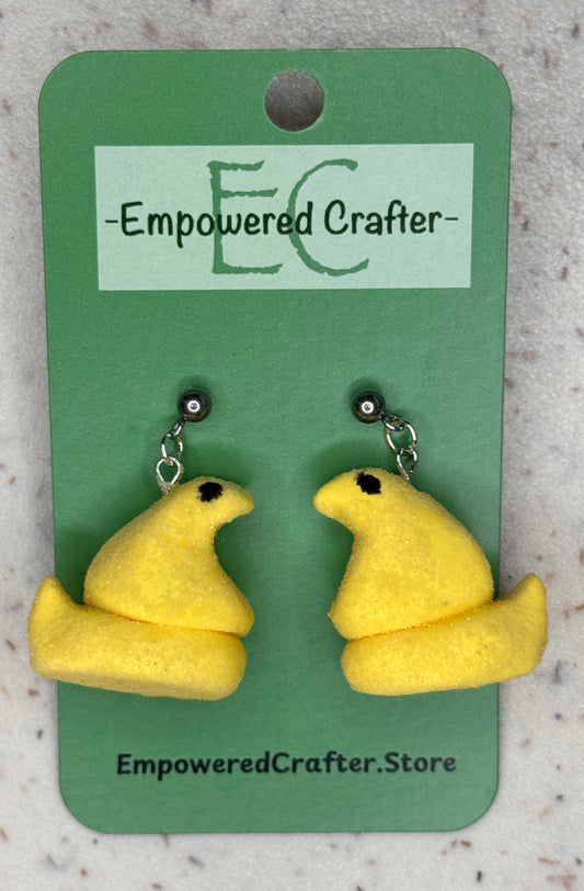 Marshmallow Chick & Bunny Earrings
