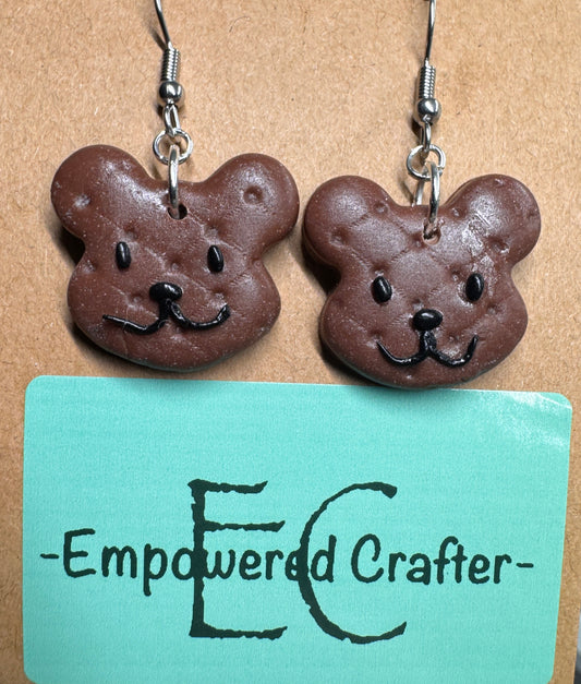 Quilted Teddy Earrings
