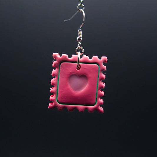 80's Postage Stamps Earrings