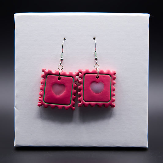 80's Postage Stamps Earrings