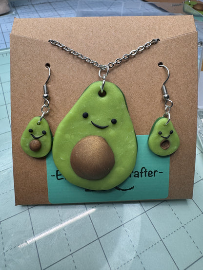 Happy Avocado Jewelry Set