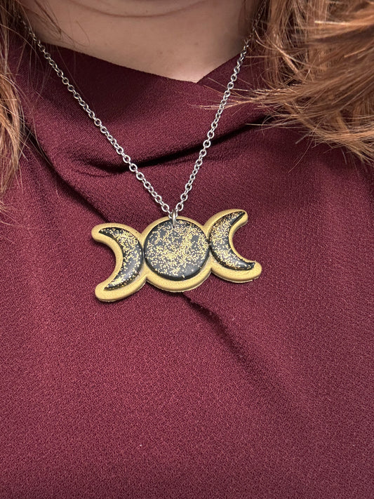 Triple Moon Necklace