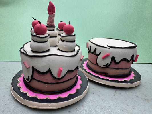 Comic Book Cake Desk Ally