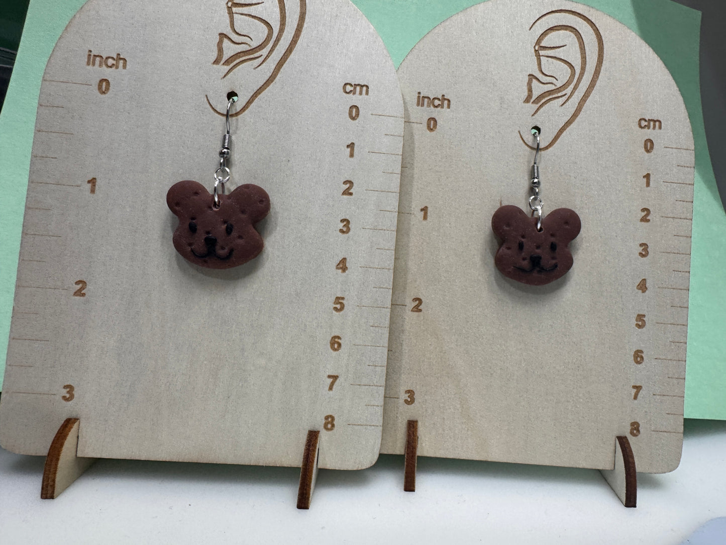 Quilted Teddy Earrings