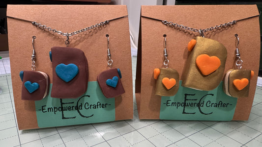 Book Journal Jewelry Set