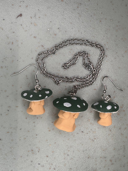 Mushroom Jewelry Set