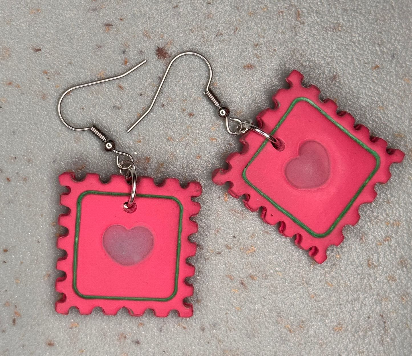 80's Postage Stamps Earrings