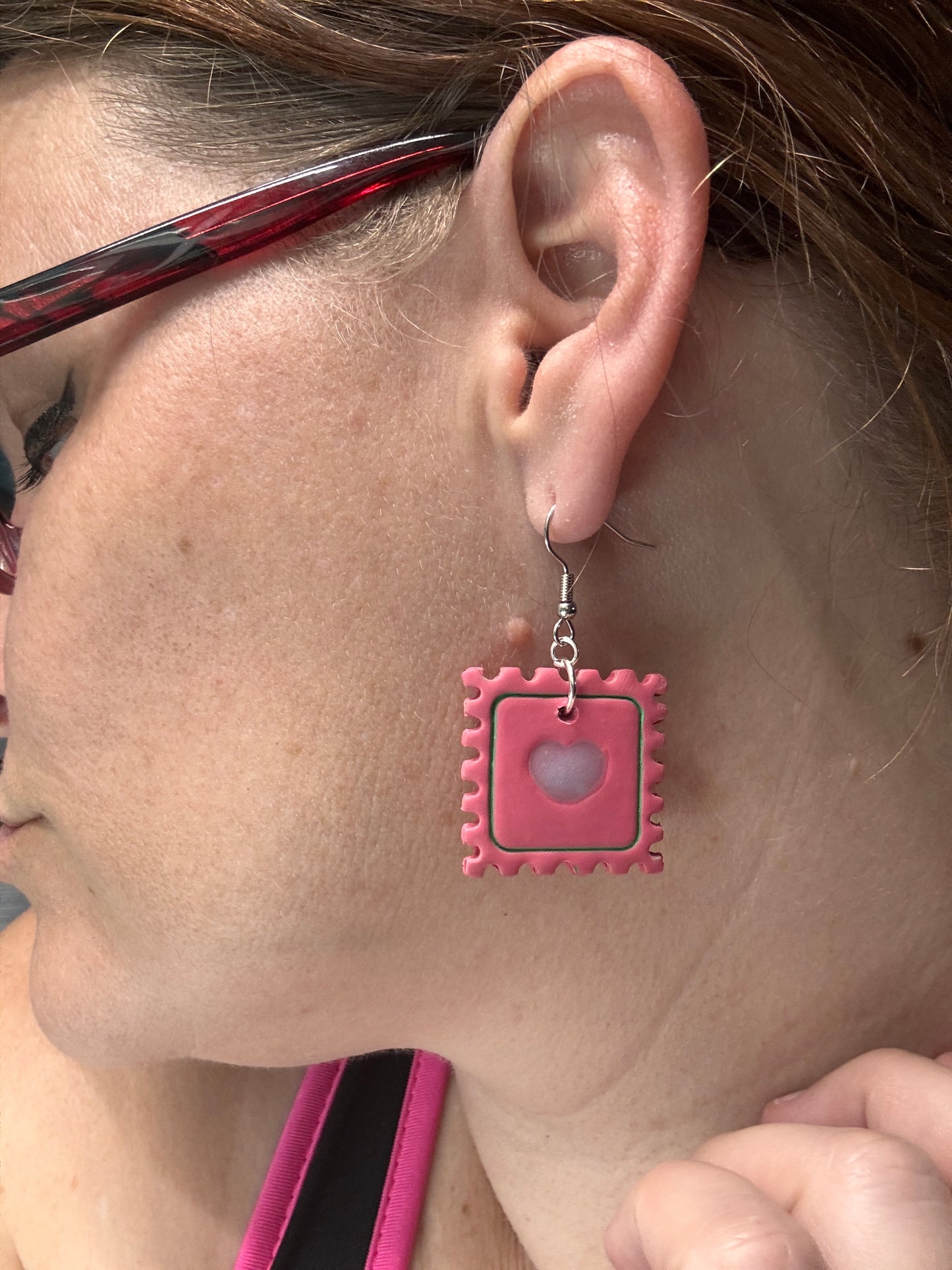 80's Postage Stamps Earrings