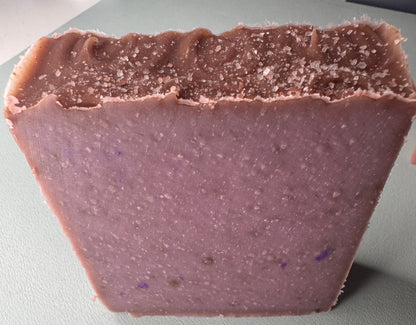 Close up bar of soap named "The Goddess"
