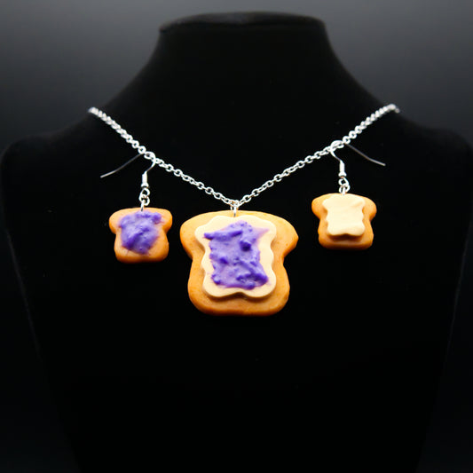Peanut Butter & Jelly Jewelry Set