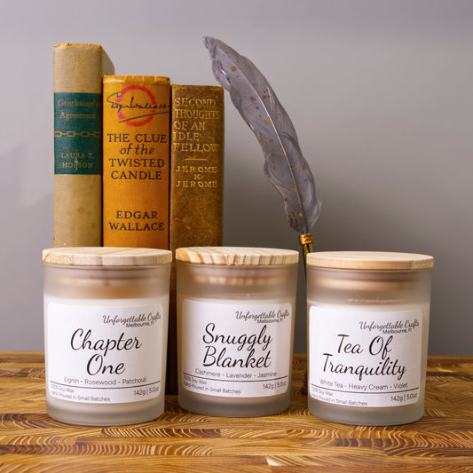 Book Lovers Collection 3pc Candles