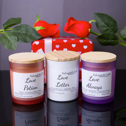 Valentine Collection 3pc Candles